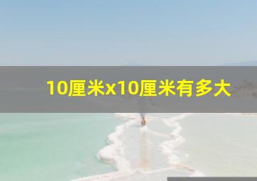 10厘米x10厘米有多大