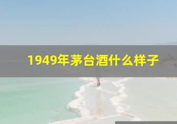 1949年茅台酒什么样子