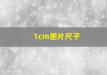 1cm图片尺子