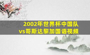 2002年世界杯中国队vs哥斯达黎加国语视频