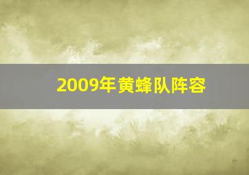 2009年黄蜂队阵容