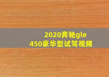 2020奔驰gle450豪华型试驾视频