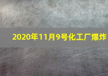 2020年11月9号化工厂爆炸