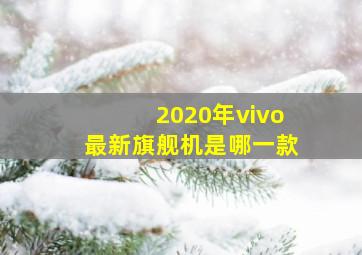 2020年vivo最新旗舰机是哪一款