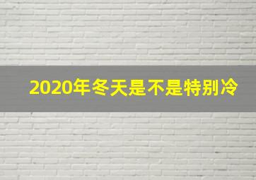 2020年冬天是不是特别冷