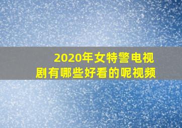 2020年女特警电视剧有哪些好看的呢视频