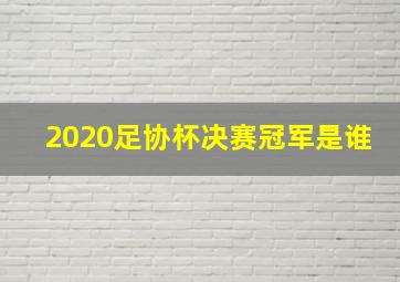 2020足协杯决赛冠军是谁