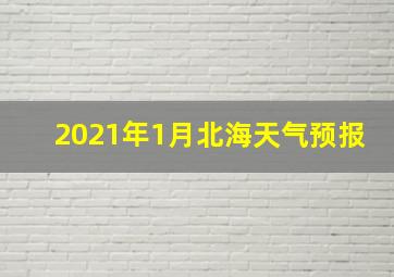 2021年1月北海天气预报