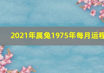 2021年属兔1975年每月运程