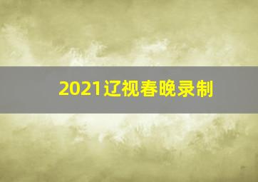 2021辽视春晚录制