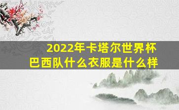 2022年卡塔尔世界杯巴西队什么衣服是什么样