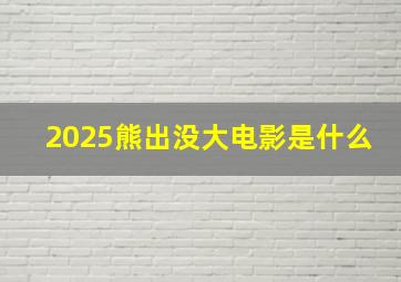 2025熊出没大电影是什么