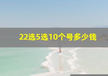 22选5选10个号多少钱