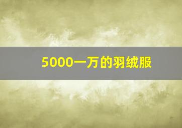 5000一万的羽绒服