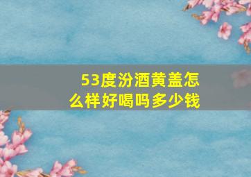 53度汾酒黄盖怎么样好喝吗多少钱