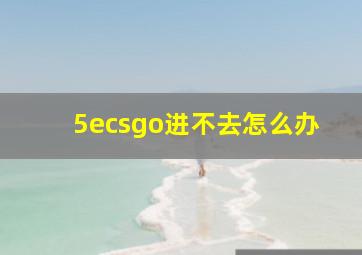 5ecsgo进不去怎么办