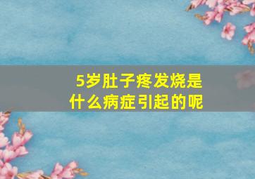 5岁肚子疼发烧是什么病症引起的呢