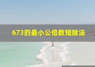 673的最小公倍数短除法