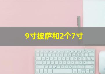 9寸披萨和2个7寸