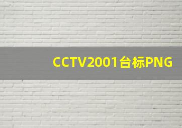 CCTV2001台标PNG