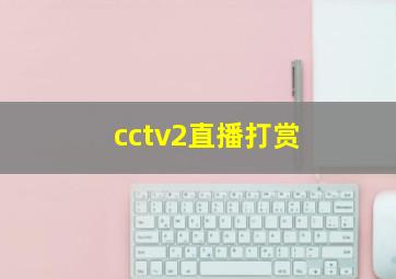 cctv2直播打赏