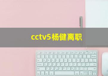 cctv5杨健离职