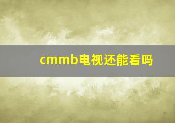 cmmb电视还能看吗