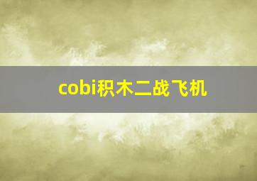 cobi积木二战飞机