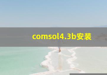 comsol4.3b安装