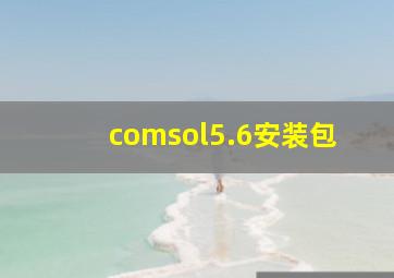 comsol5.6安装包