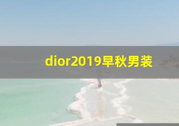 dior2019早秋男装