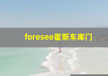 foresee霍斯车库门