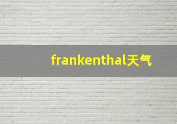 frankenthal天气