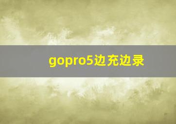 gopro5边充边录