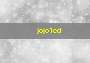 jojo1ed