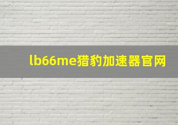 lb66me猎豹加速器官网