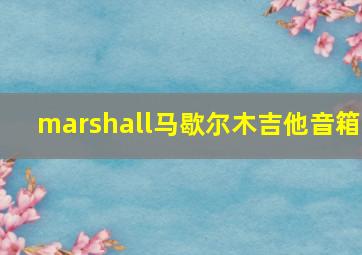 marshall马歇尔木吉他音箱