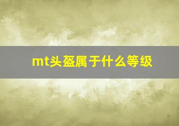 mt头盔属于什么等级