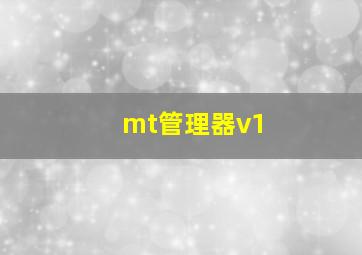 mt管理器v1