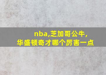 nba,芝加哥公牛,华盛顿奇才哪个厉害一点