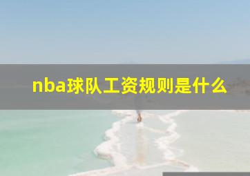 nba球队工资规则是什么