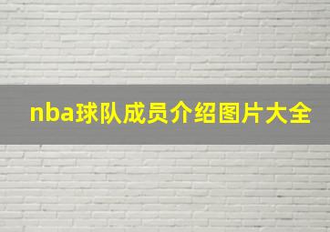 nba球队成员介绍图片大全