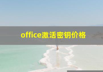 office激活密钥价格