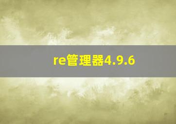 re管理器4.9.6