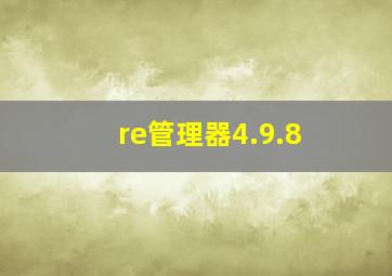 re管理器4.9.8