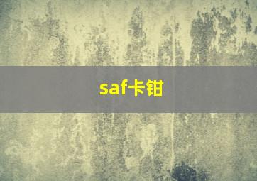 saf卡钳