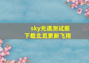 sky光遇测试服下载北觅更新飞翔