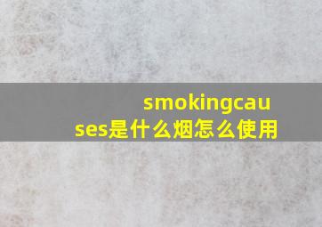 smokingcauses是什么烟怎么使用