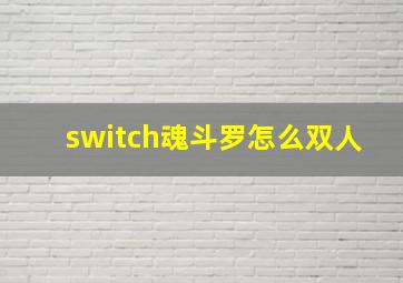 switch魂斗罗怎么双人