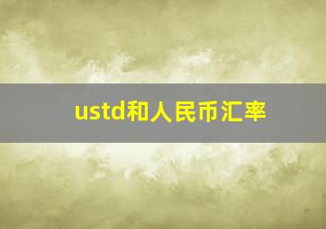 ustd和人民币汇率